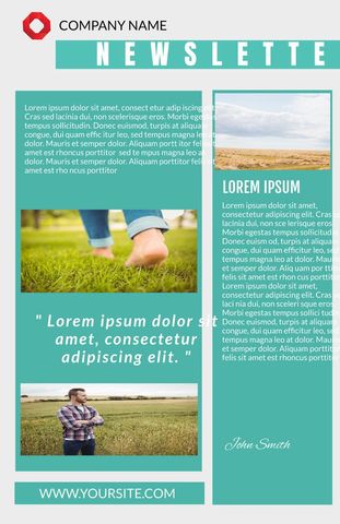 Spa and Wellness Newsletter Template with Nature Connection - Download Free Stock Templates Pikwizard.com