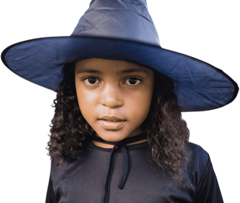 cute transparent witch kid costume halloween close-up - Download Free Stock Videos Pikwizard.com