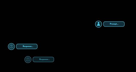 Digital AI Interaction with Futuristic Interface on Black Background - Download Free Stock Images Pikwizard.com