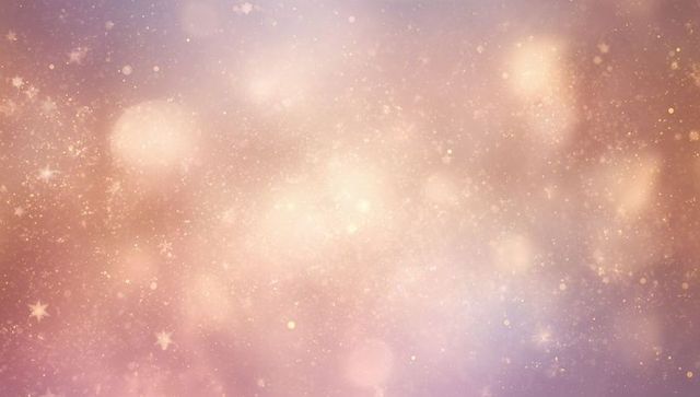 Pastel gold bokeh backdrop with glitter stars, ethereal sparkle and soft shimmer