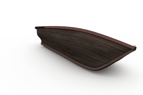 Wooden Boat on Transparent Background Illustration