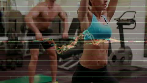 Partnering Gym Training Syncing Barbell Cleans with Performance Data Overlay