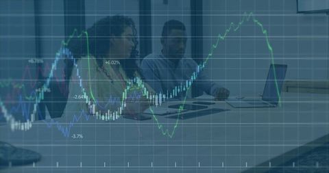 Business Professionals Analyzing Financial Data Trends and Graphs - Download Free Stock Images Pikwizard.com
