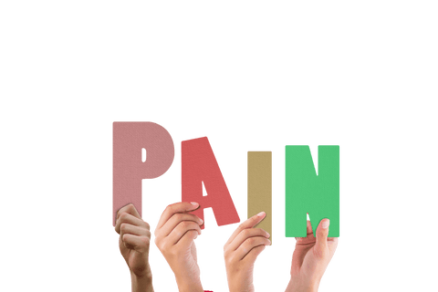 Transparent Hands Holding Colorful Pain Word - Download Free Stock Videos Pikwizard.com