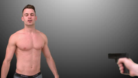 Shirtless Man Facing Threatening Malevolence