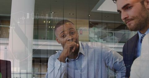 Diverse Business Professionals Analyzing Data Visuals - Download Free Stock Images Pikwizard.com