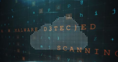 Digital Security Screen Shows Malware Alarm with Active Threat Scan - Download Free Stock Images Pikwizard.com
