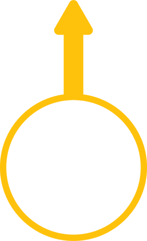 Yellow Circle with Upward Arrow Transparent Illustration - Download Free Stock Videos Pikwizard.com