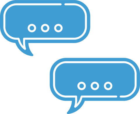 Blue Speech Bubbles Transparent Illustration - Download Free Stock Videos Pikwizard.com