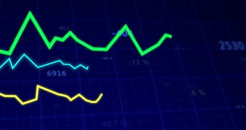 Dynamic Financial Market Trends with Data Visualizations - Download Free Stock Images Pikwizard.com