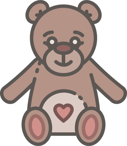 cute cartoon teddy bear vector on transparent background - Download Free Stock Videos Pikwizard.com