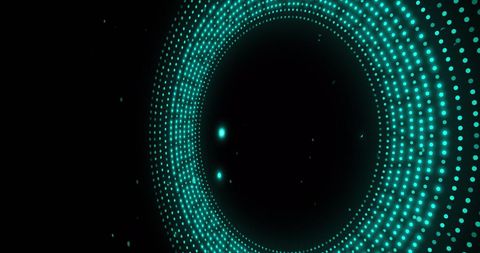 Dynamic Blue Glowing Circles on Black Background - Download Free Stock Images Pikwizard.com