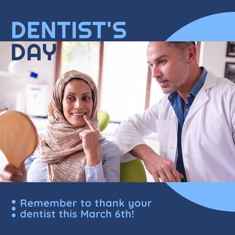 celebrating dentist day with professional care - Download Free Stock Templates Pikwizard.com