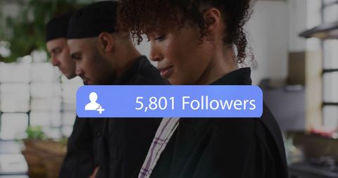 Social media growth of black female chef