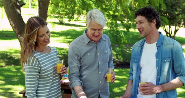 Happy Family Enjoying Picnic Outdoors - Download Free Stock Images Pikwizard.com