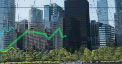 digital financial analysis with cityscape background - Download Free Stock Images Pikwizard.com
