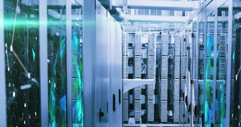 Advanced Digital Interface in Modern Data Center - Download Free Stock Images Pikwizard.com