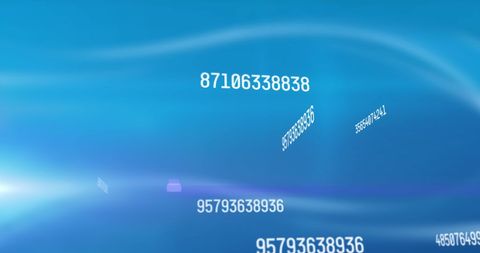 Dynamic Numbers on Glowing Blue Background - Download Free Stock Images Pikwizard.com