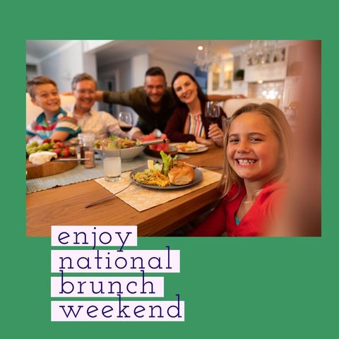 Happy Family Enjoying Dinner Together Indoors Celebrating