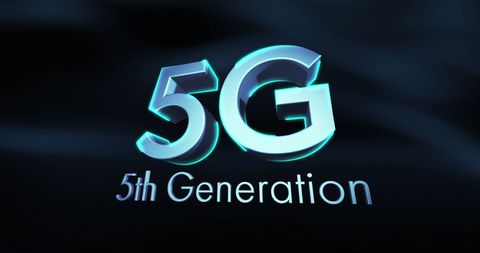 Abstract 5G Text on Digital Black Background - Download Free Stock Images Pikwizard.com
