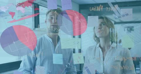 Business Team Analyzing Data with Holographic Visuals