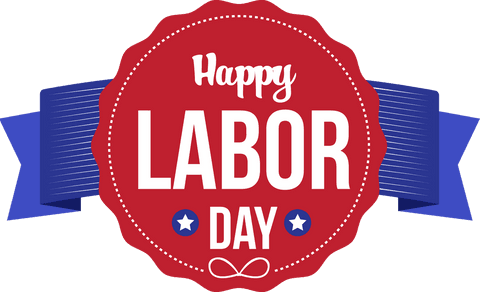 happy labor day badge on transparent background for celebration - Download Free Stock Videos Pikwizard.com