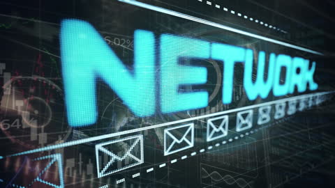 Digital Social Network Concept with Icons and Data Visualization