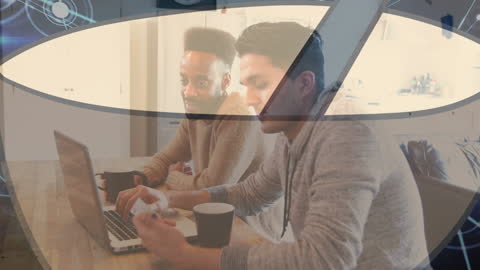 Two Professionals Collaborating on Digital Projects