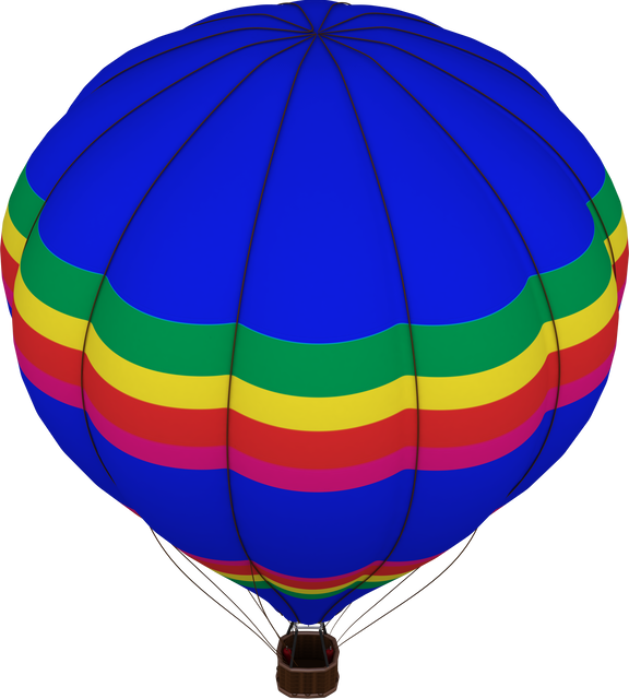 Colorful hot air balloon isolated in transparent design digital illustration - Download Free Stock Videos Pikwizard.com