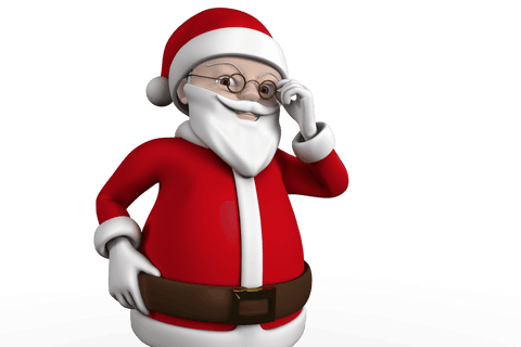 transparent santa claus waving hand cheerful christmas holiday - Download Free Stock Videos Pikwizard.com