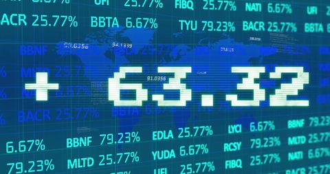 Stock Market Analysis with Digital Display and World Map - Download Free Stock Images Pikwizard.com