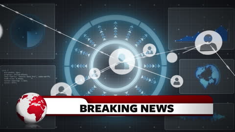Breaking News Graphic with Global Network Animation