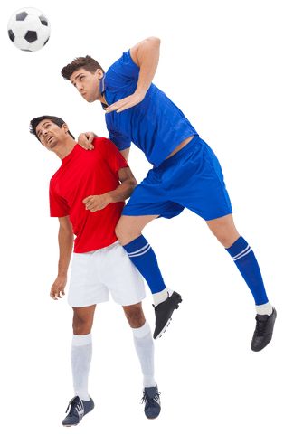 Football Players in Mid-Air Tackle with Transparent Background - Download Free Stock Videos Pikwizard.com