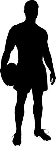 Transparent Silhouette of Male Rugby Player Icon - Download Free Stock Videos Pikwizard.com