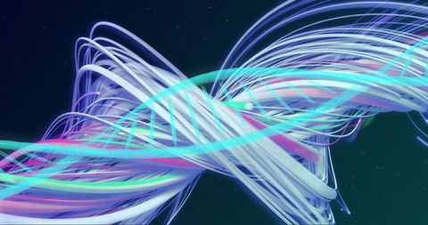 Dynamic Neon Light Trails Over Dark Background - Download Free Stock Images Pikwizard.com