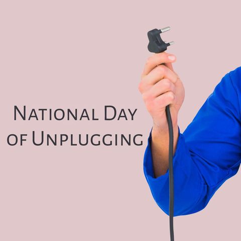 celebrating digital detox: national day of unplugging symbol - Download Free Stock Templates Pikwizard.com