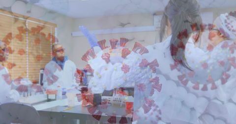 Research Team Analyzing COVID-19 with Data