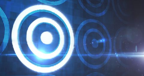 glowing digital scopes with geometric design - Download Free Stock Images Pikwizard.com