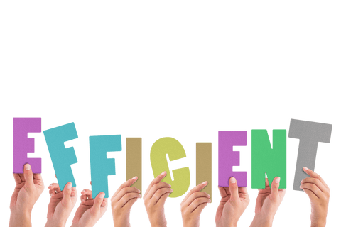 colorful hands holding efficient text on transparent background - Download Free Stock Videos Pikwizard.com