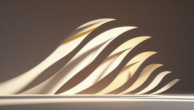 Curved Wave Arches Casting Choreographed Shadows