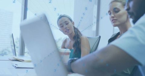 Collaborative Team Meeting with Technology and Business Analysis