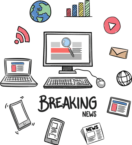 Transparent Digital Media Concept with News Elements - Download Free Stock Videos Pikwizard.com