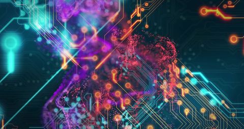 Futuristic Digital Head Concept With AI Circuitry Overlay - Download Free Stock Images Pikwizard.com