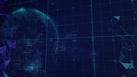 Digital Globe and Network Connections Technology Concept