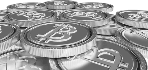 Transparent Silver Bitcoins on Multiple Levels - Download Free Stock Videos Pikwizard.com