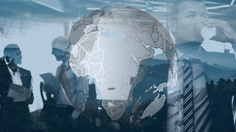 Business Networking and Global Communication Concept