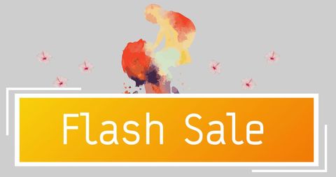 Digital art of mother and baby celebrates flash sale