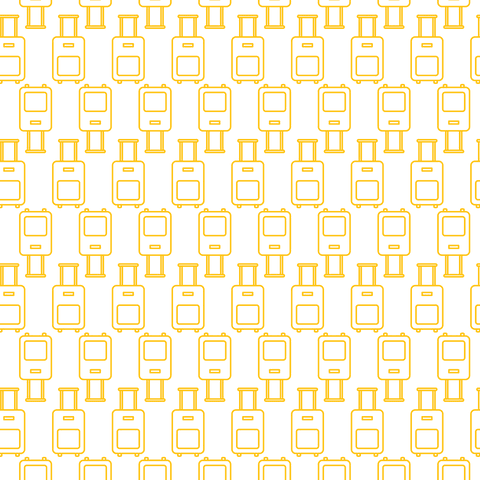 Seamless Pattern of Yellow Luggage Icons on Transparent Background - Download Free Stock Videos Pikwizard.com