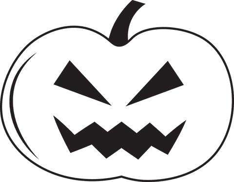 spooky carved pumpkin with evil expression on transparent background - Download Free Stock Videos Pikwizard.com