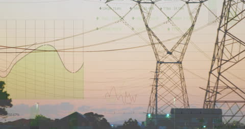Data Fusion Cityscape with Futuristic Overlay Graphs